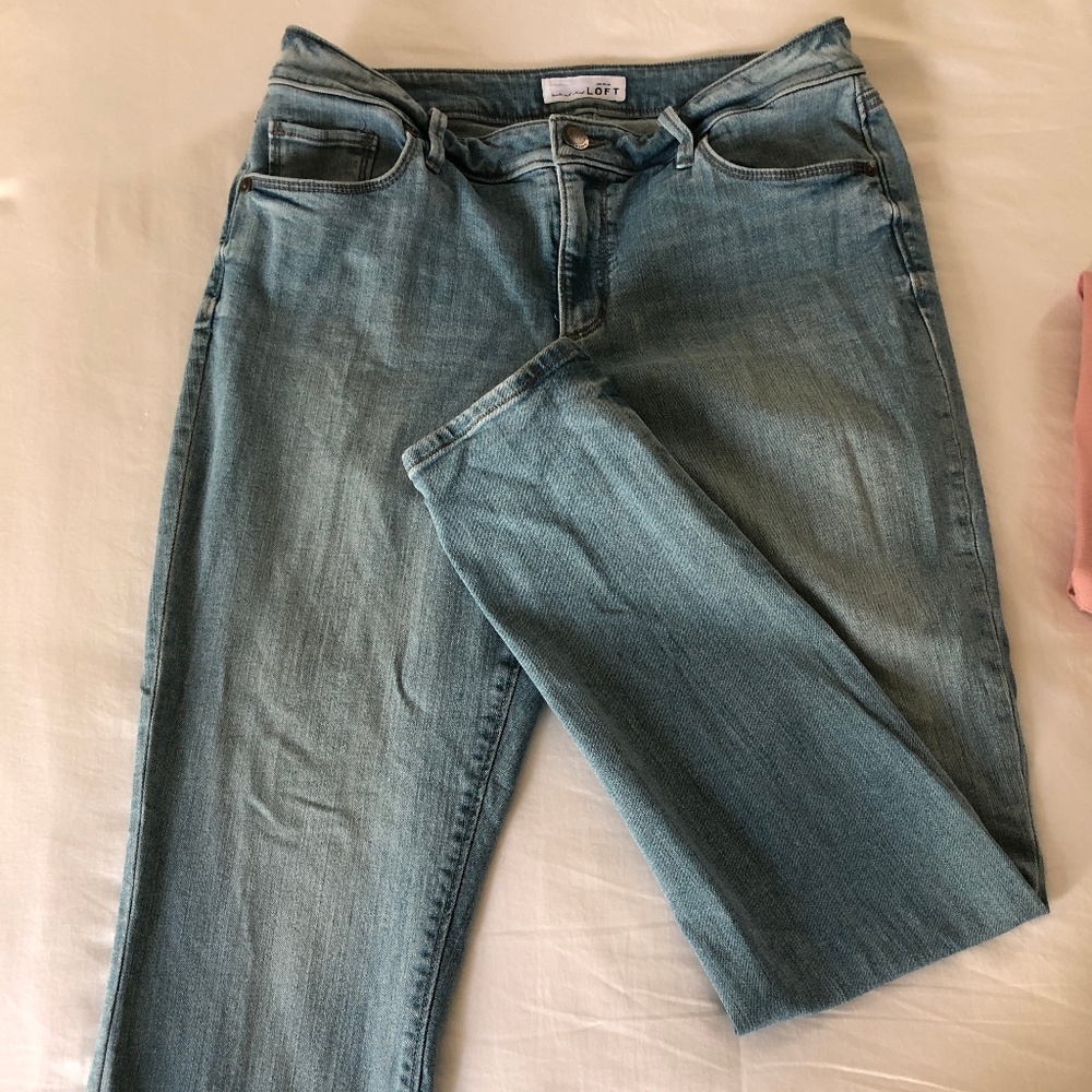 Loft Curvy Skinny Jeans - Light Wash - Size 6